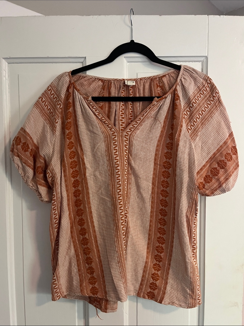 ivy jane Rust and Cream Boho Stripe Tunic